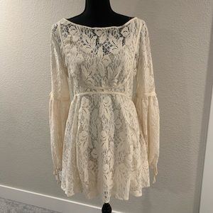 Free People lace mini dress